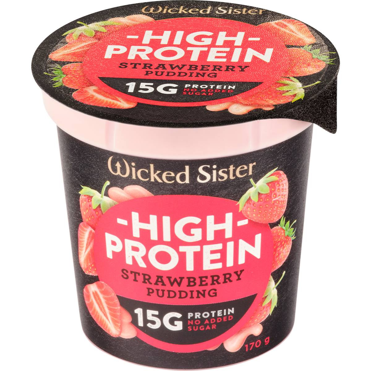 Wicked Sister High Protein Strawberry Pudding 170g
