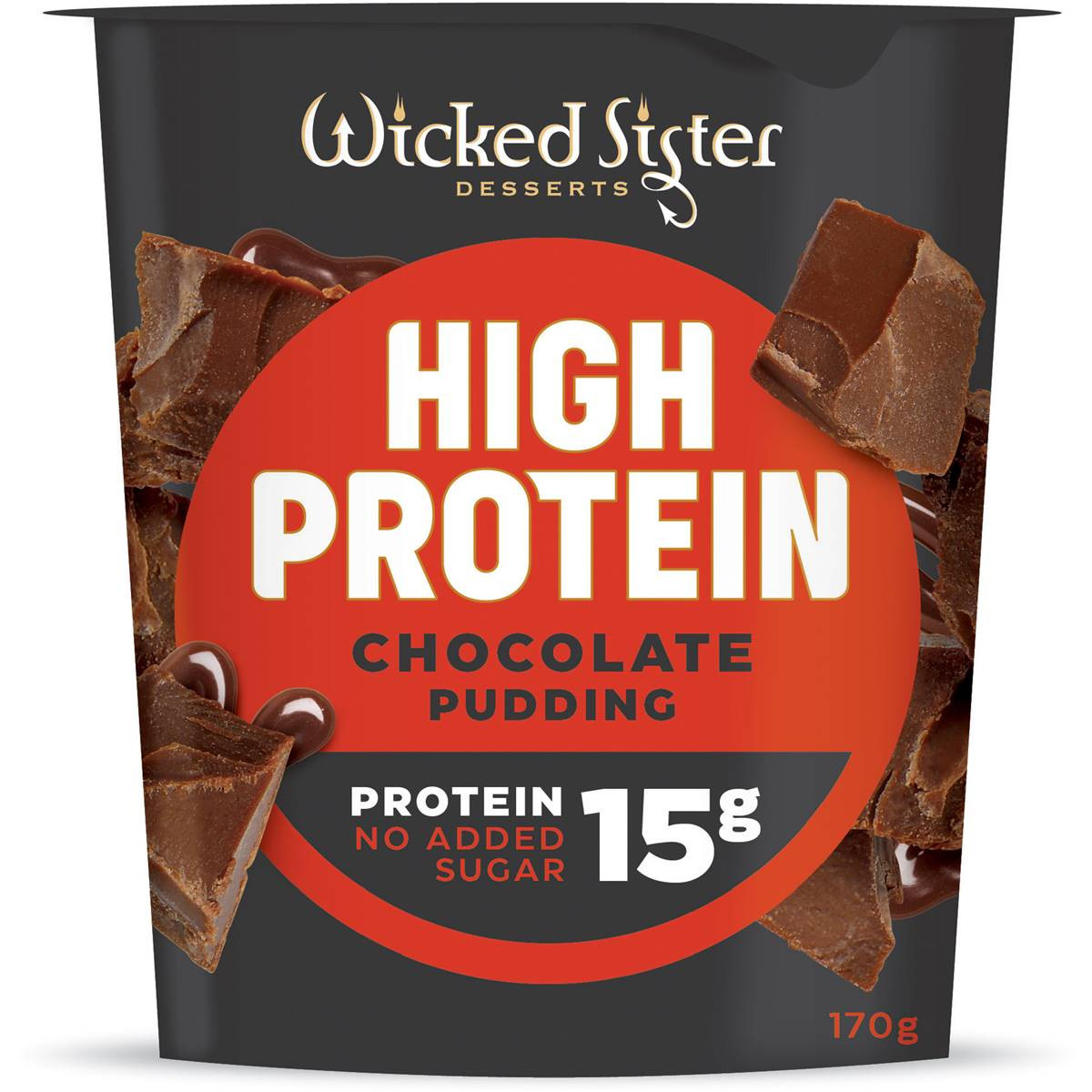 Wicked Sister High Protein Chocolate Pudding 170g