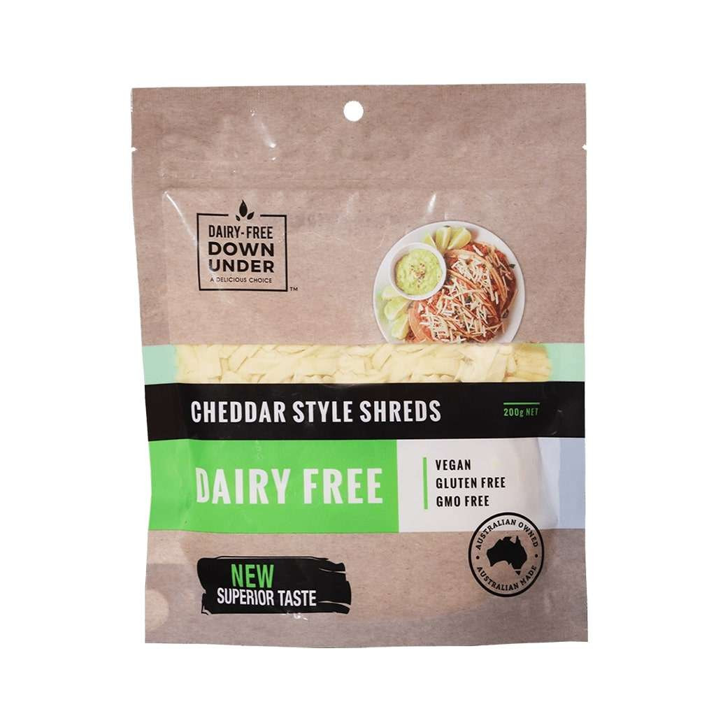 CHEDDAR STYLE SHREDS Dairy Free 200g