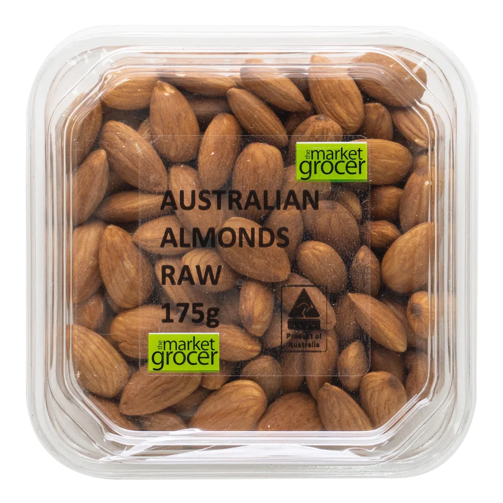 THE MARKET GROCER ALMONDS RAW 175G