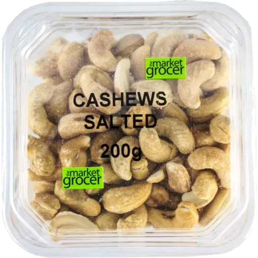 THE MARKET GROCER CASHEWS SALTED 200G