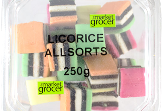 The Market Grocer LICORICE ALLSORTS 250G