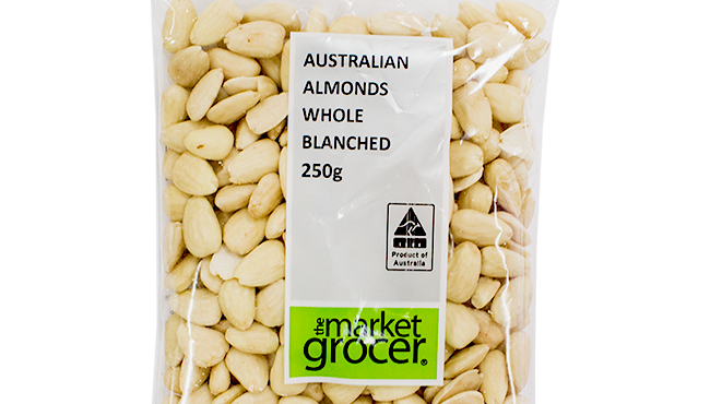 Market Grocer  ALMONDS BLANCHED 250G