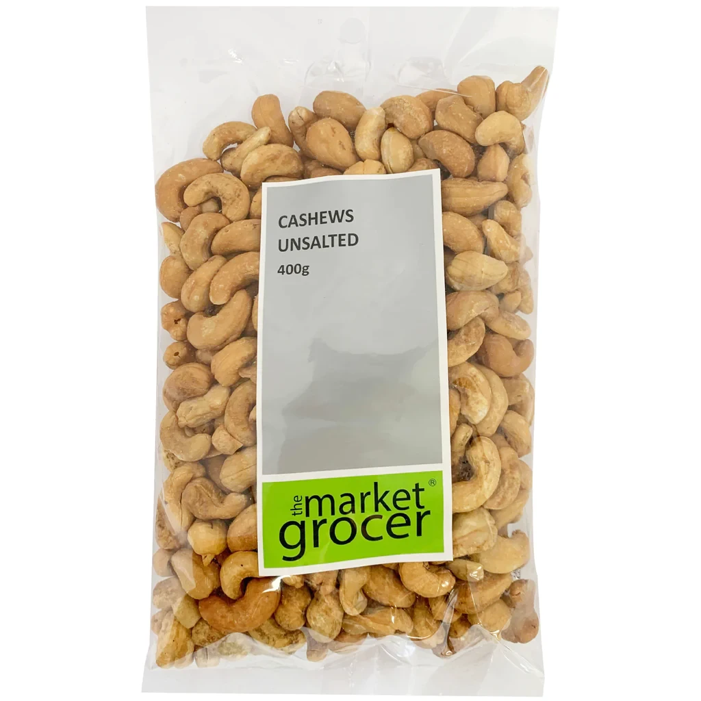 THE MARKET GROCER CASHEWS UNSALTED 500G