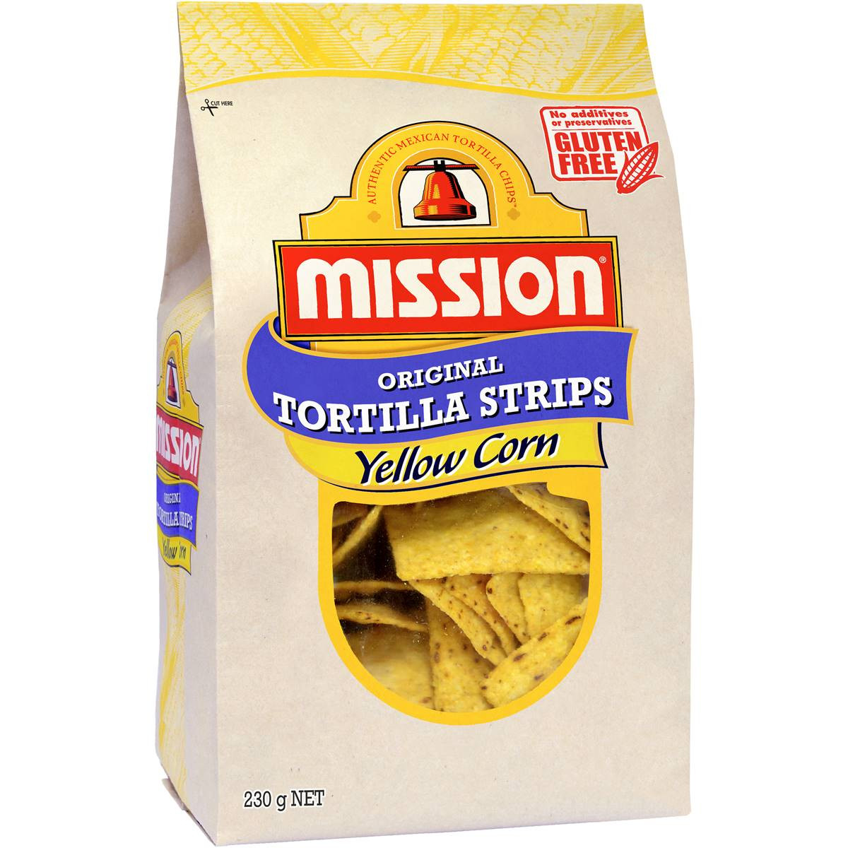 Mission Yellow Corn Tortilla Strips 230g