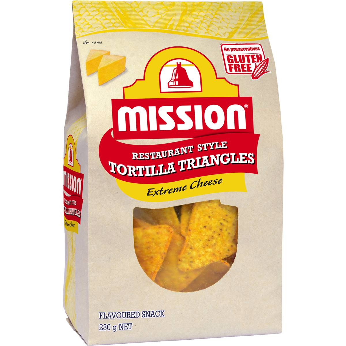Mission Corn Chips Extreme Cheese 230g