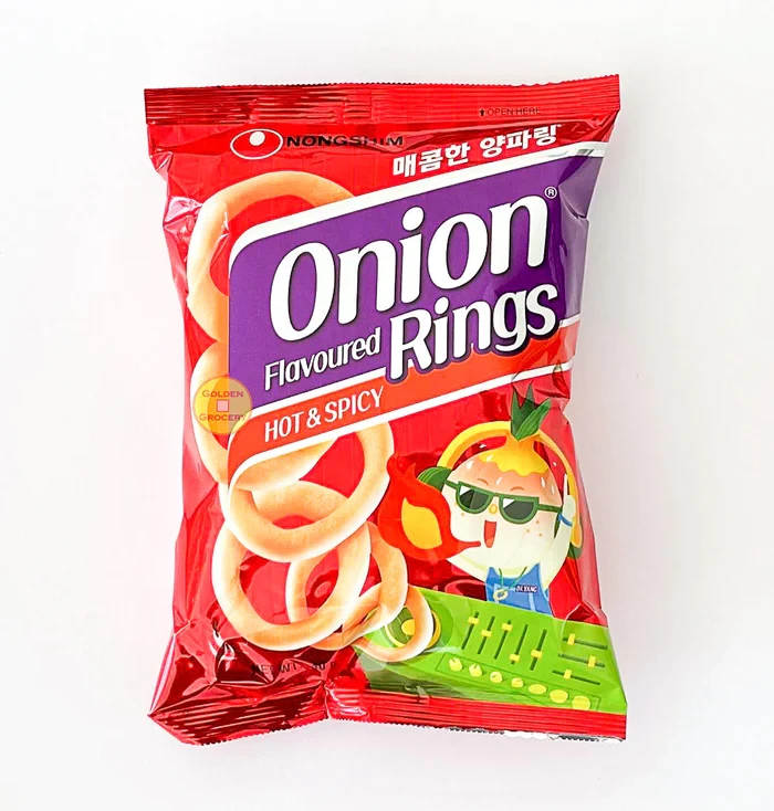 NONGSHIM ONION FLAVOURED RINGS HOT & SPICY 40G