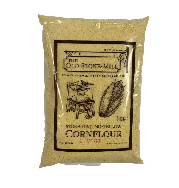 Old Stone mill Stone Ground Corn flour Yellow 1kg