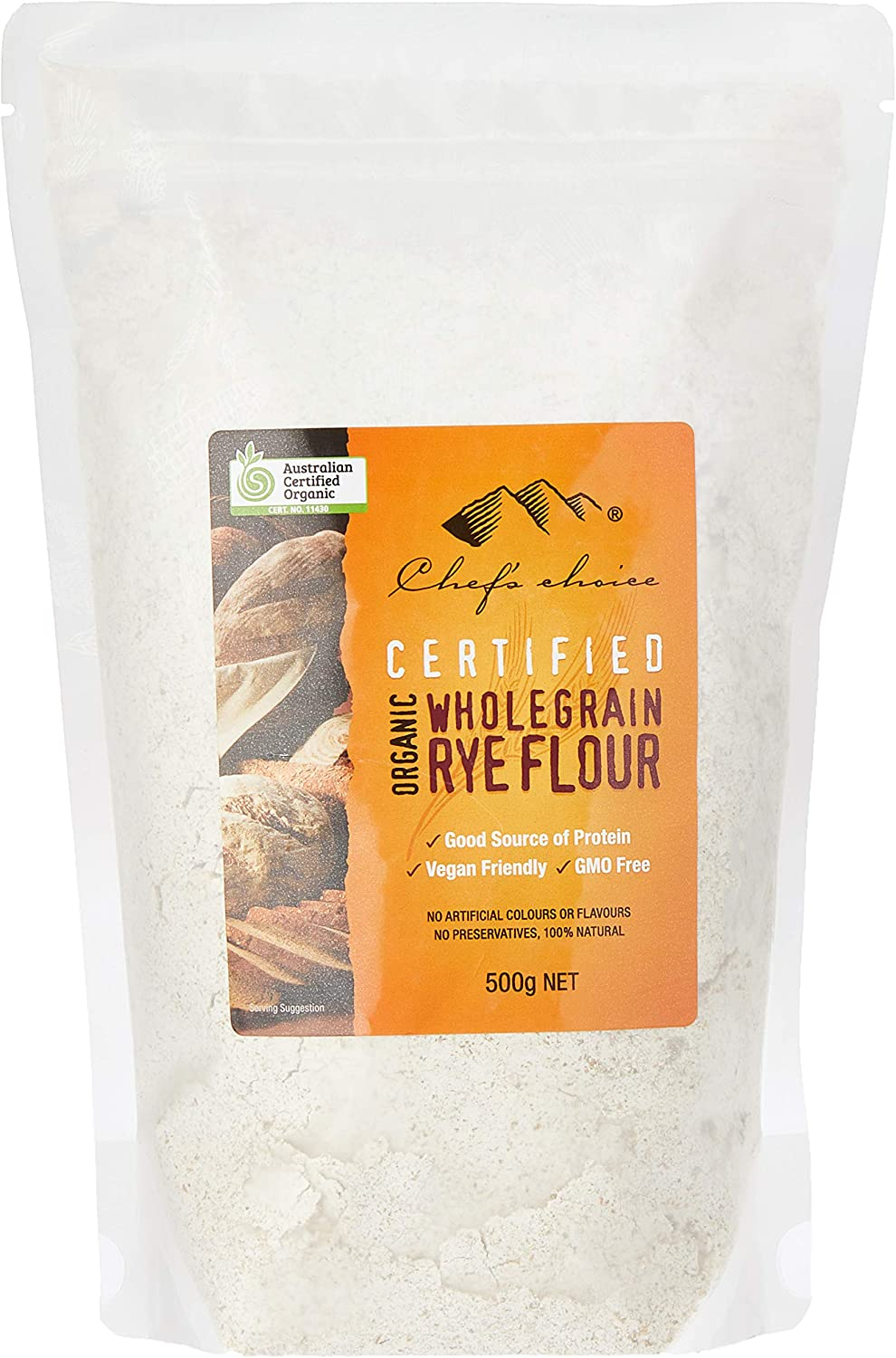 Chef's Choice Wholegrain Rye Flour - Organic - 500g