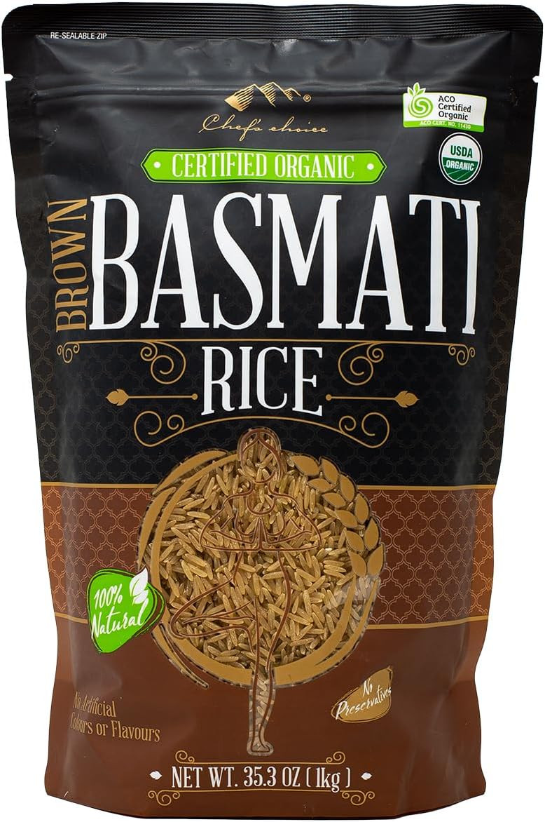 Chefs Choice Organic Brown Basmati Rice, 1 kg
