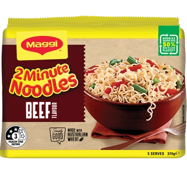 Maggi 2Min Beef Noodles 370g(5 packs)