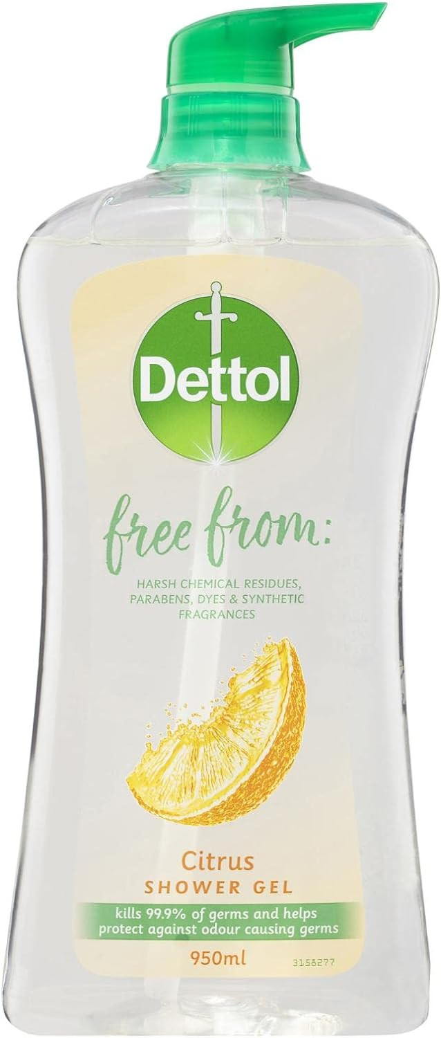 Dettol Shower Gel Body Wash Antibacterial Citrus 950ml