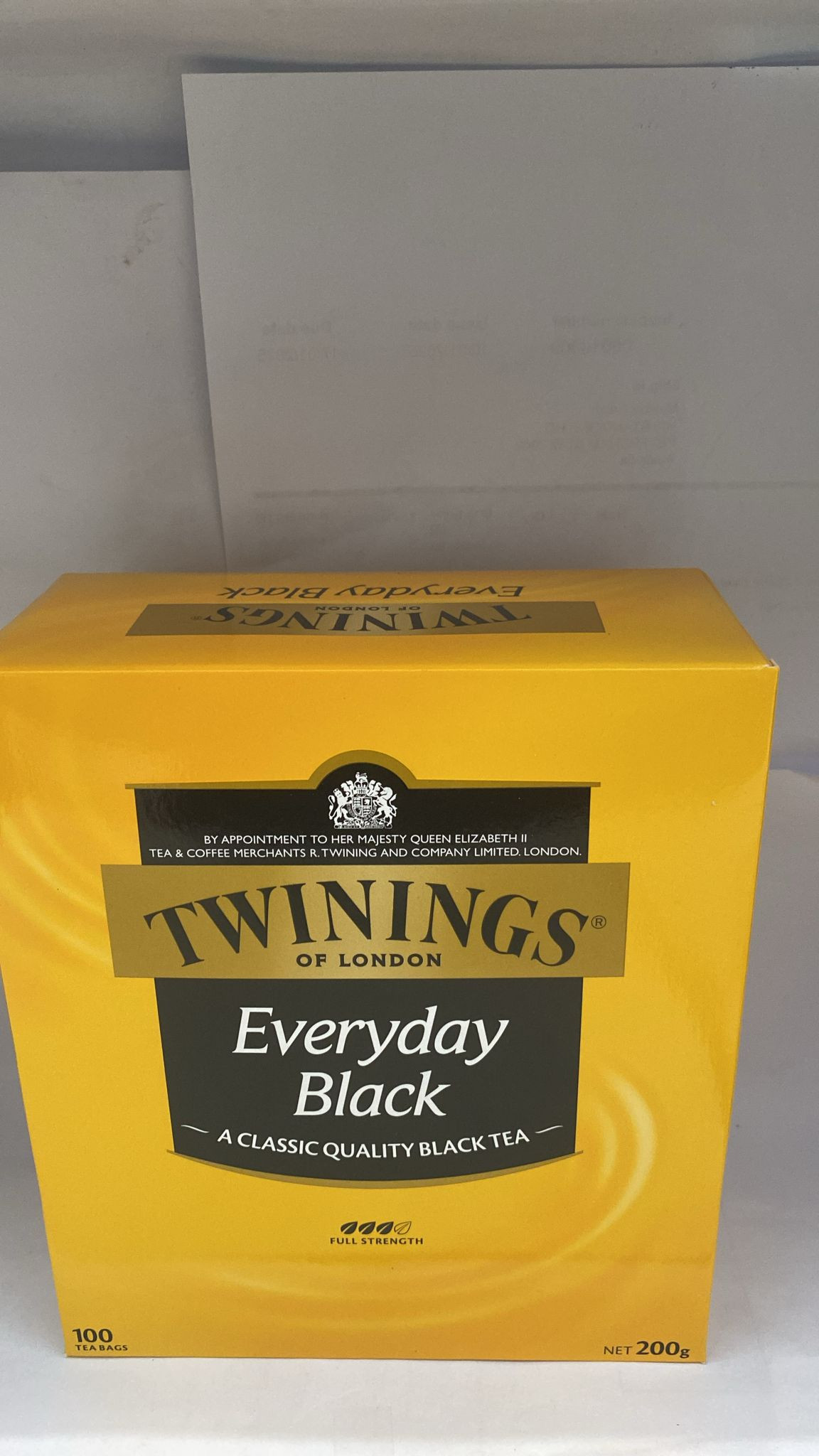 Twinnings black tea 100 bags