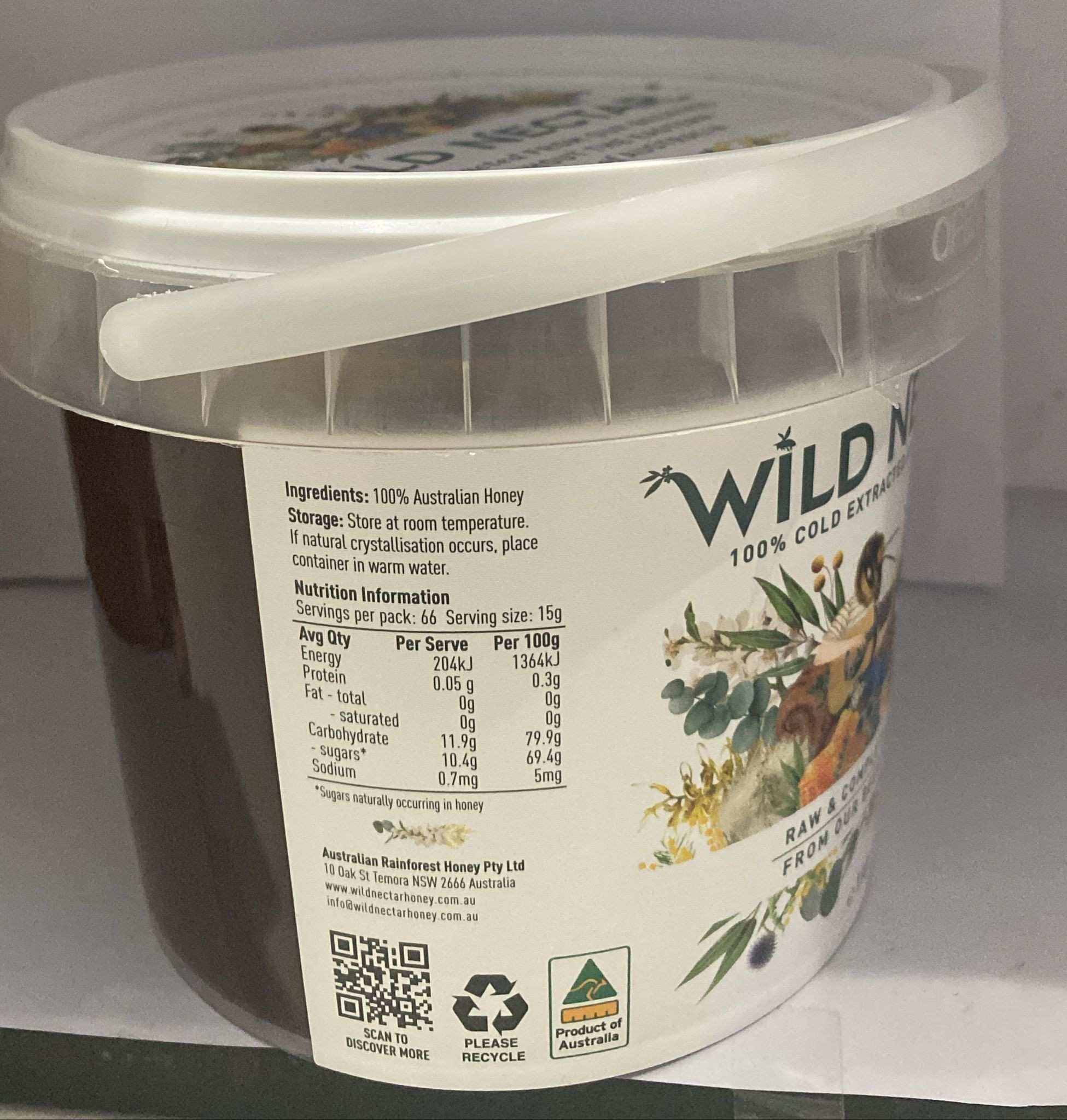 Wild nectar Aus honey 1kg