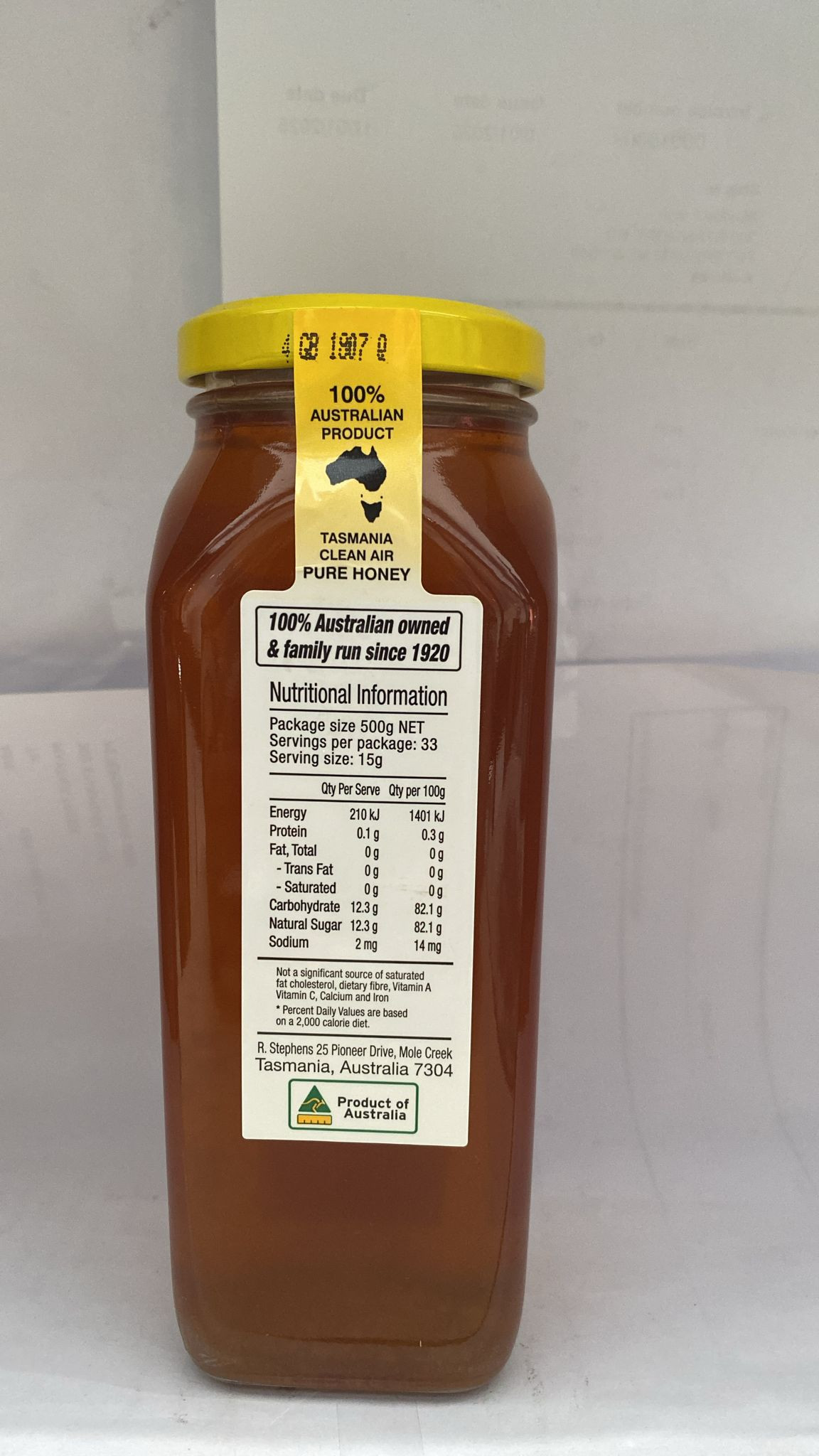 Golden bee honey 500g